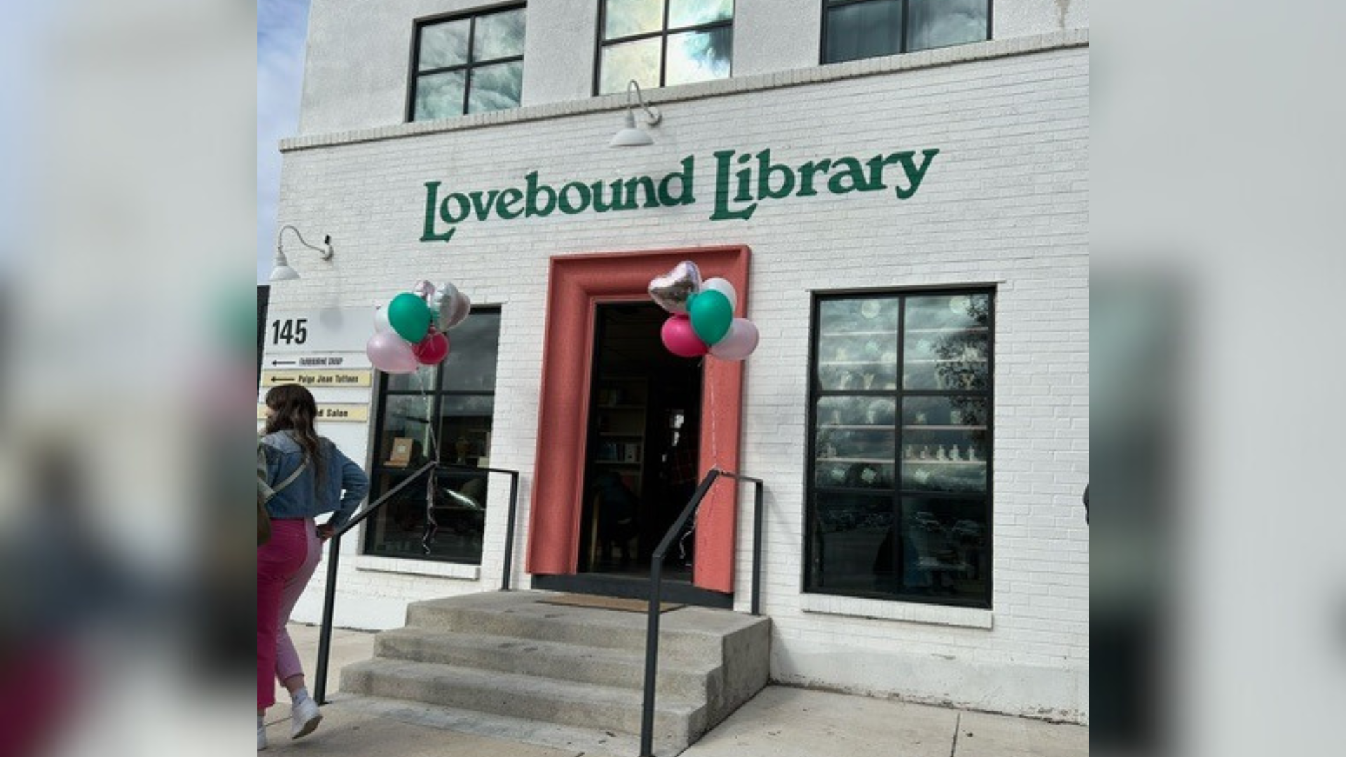 Lovebound library storefront...