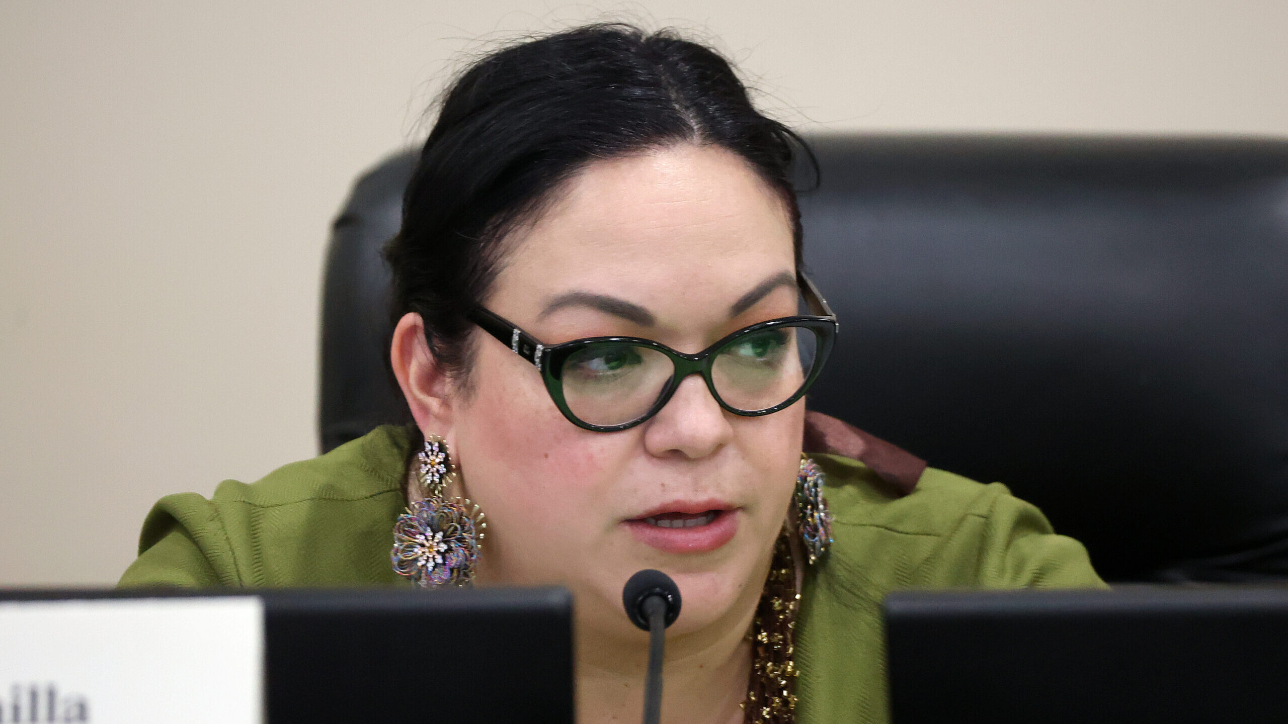 FILE: Senate Minority Leader Luz Escamilla, D-Salt Lake City, speaks at a Senate Revenue and Taxati...