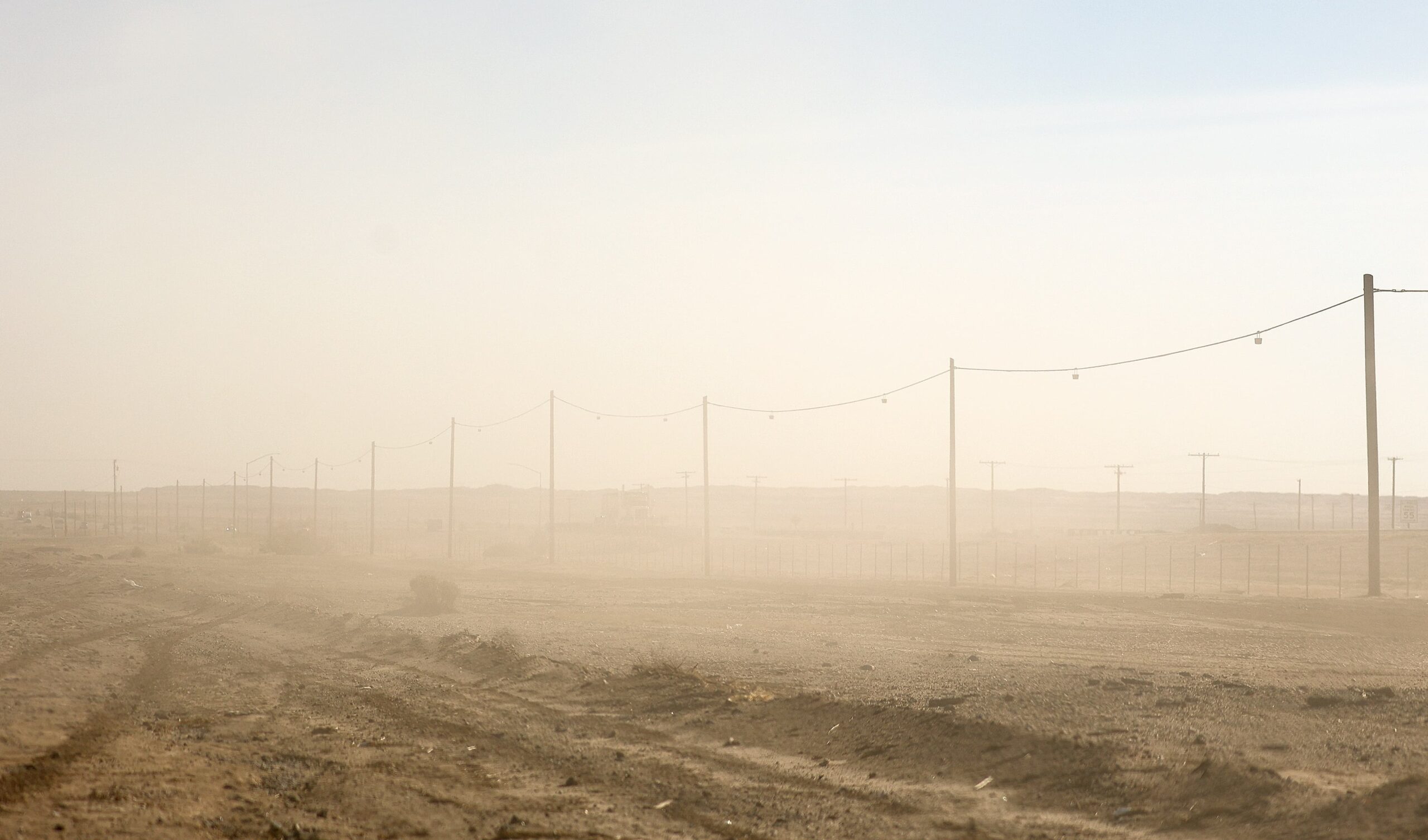 Salton Sea dust storm...
