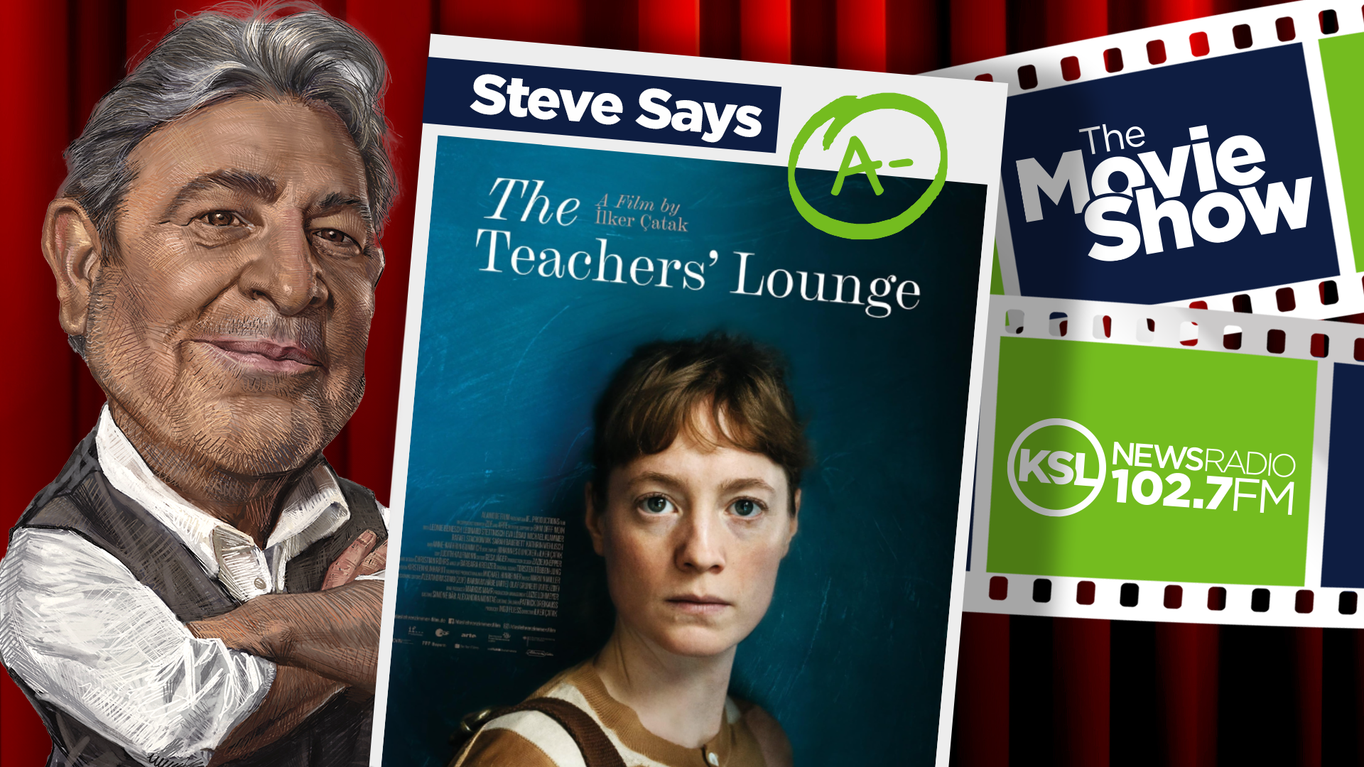 ksl movie show review shows steve salles and teacher's lounge poster...