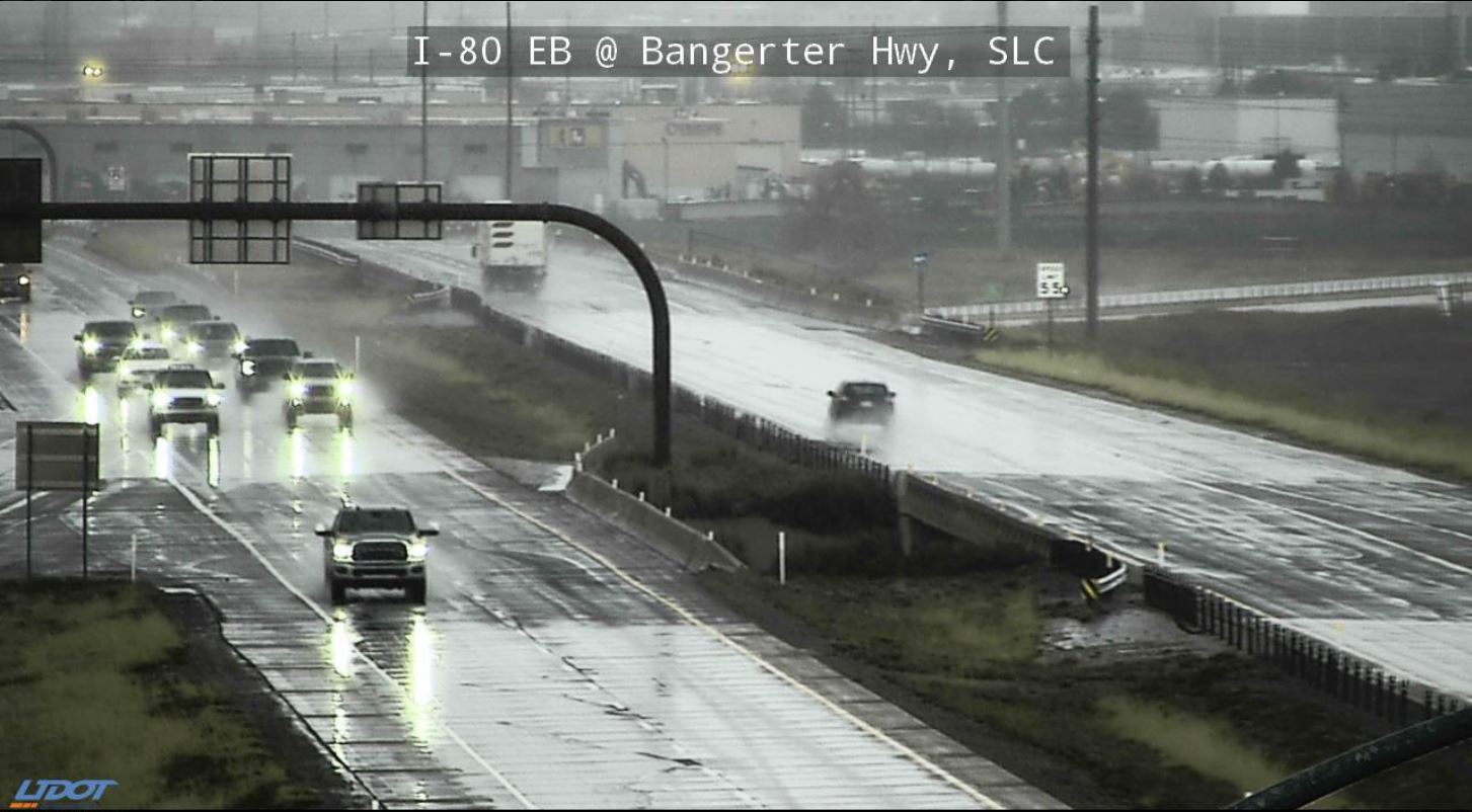 Traffic camera photo showing road conditions, taken on Bangerter Highway on I-80 on March 24, 2024....