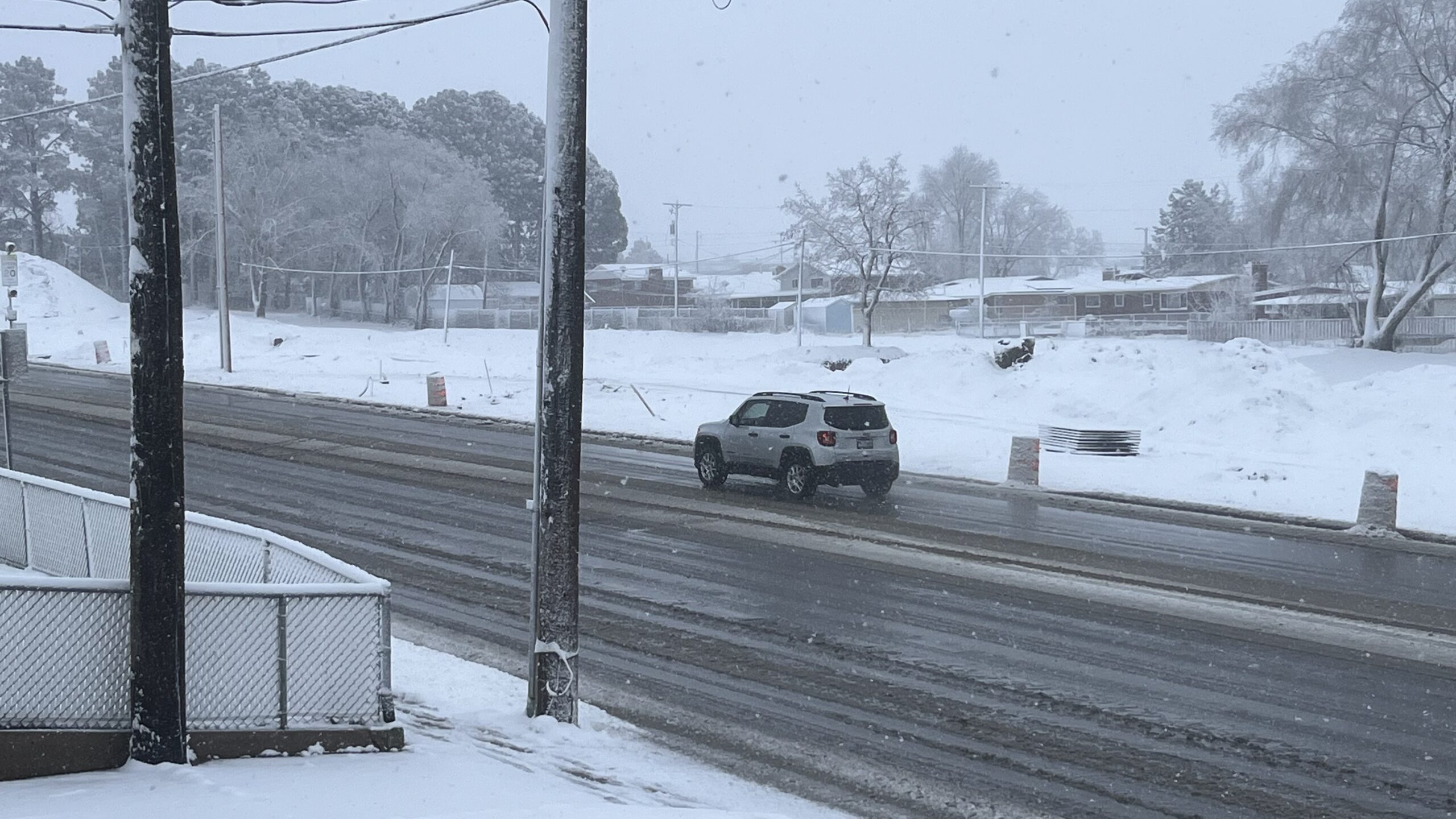 Snowy weather on Northern Utah roads....