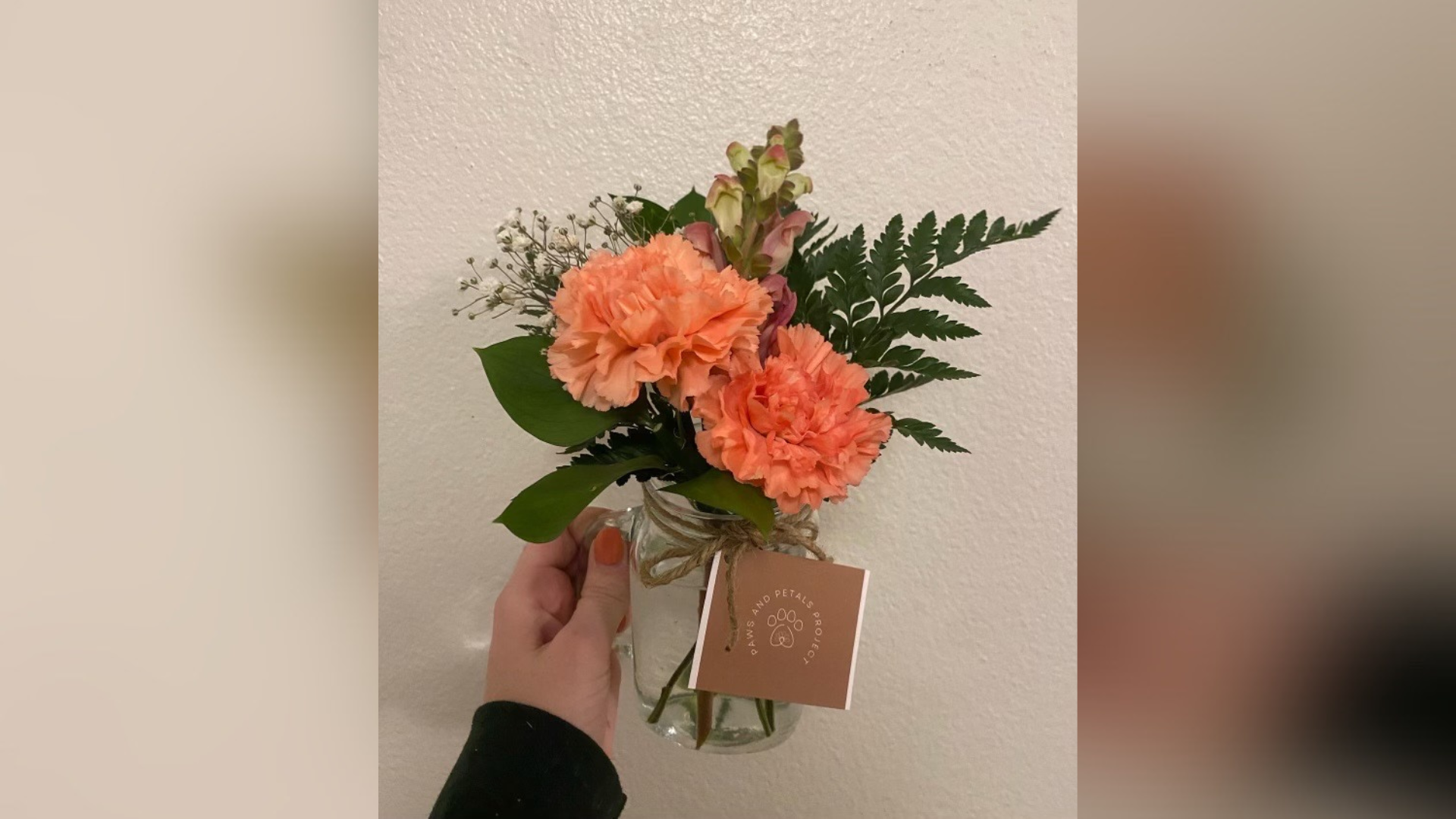 Jacelee Poll is a college student at Utah State University who puts flowers together for owners of ...