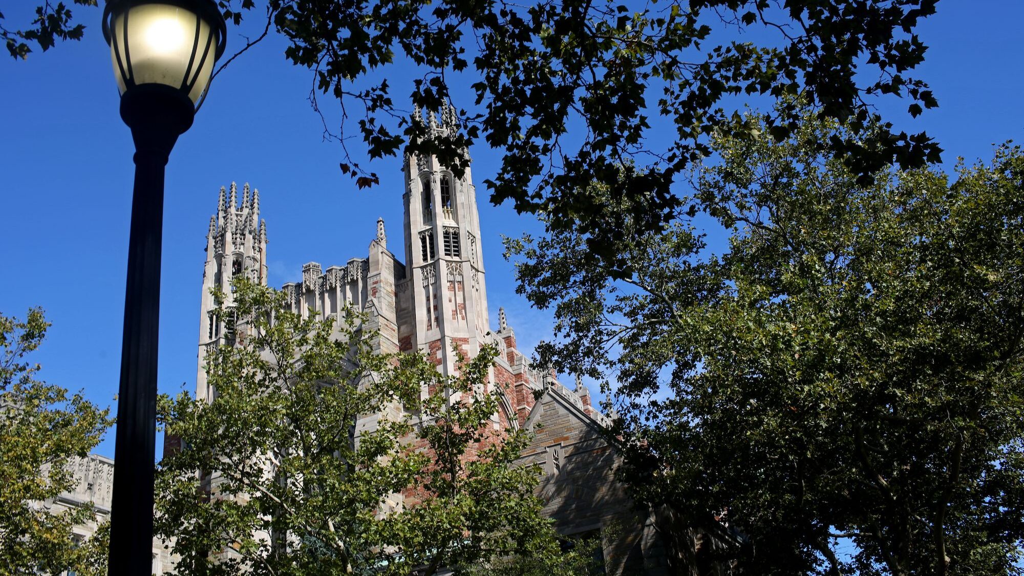 Outside of the Yale University Law School is pictured on September 27, 2018 in New Haven, Connectic...