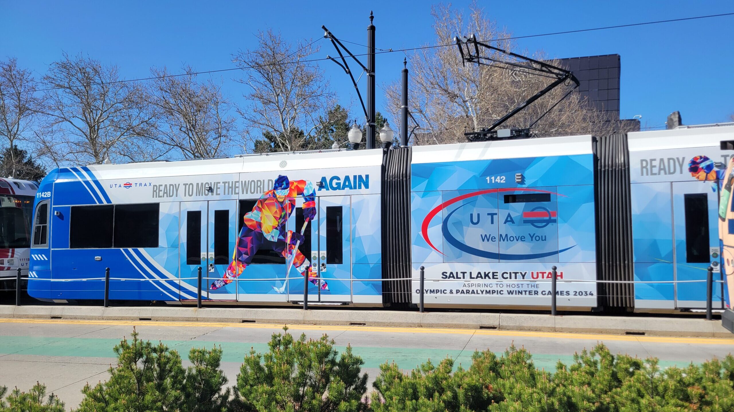 Members of the International Olympic Committee toured downtown Salt Lake via TRAX during their visi...