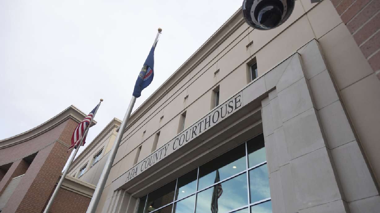 Exterior image of the Ada County courthouse in Boise, Idaho, Monday April 3, 2023. As Chad Daybell'...