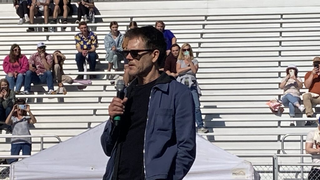 Kevin Bacon at Payson High School....