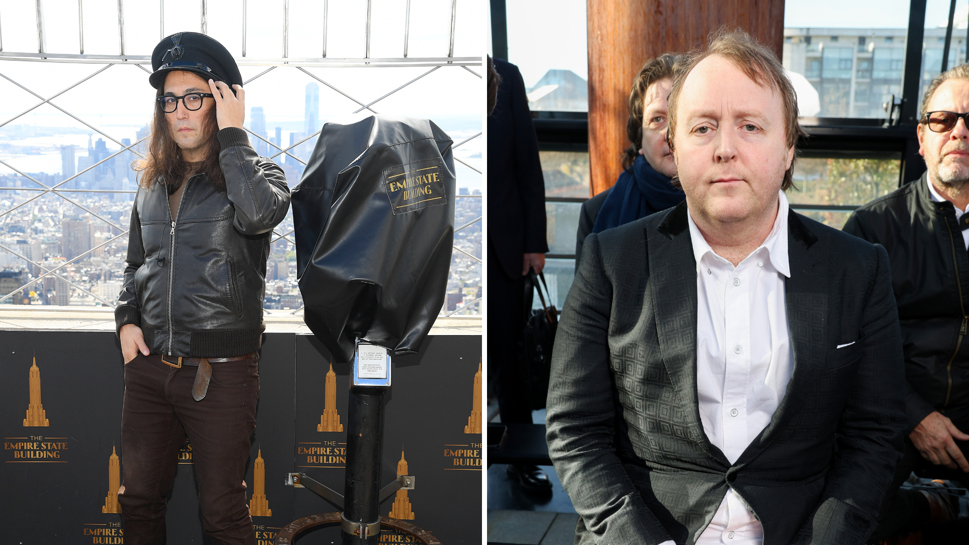 Left: Sean Ono Lennon At Empire State Building Lighting Ceremony In October 08, 2020 (Dimitrios Kam...