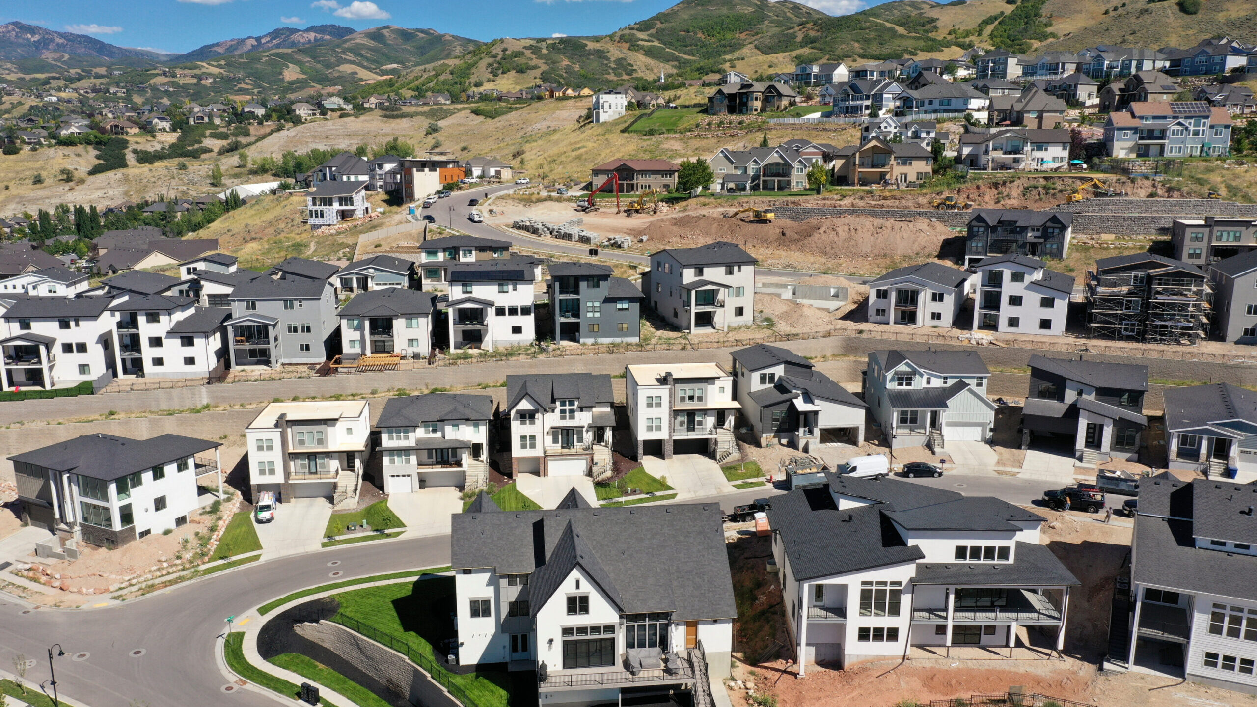 A neighborhood under construction in North Salt Lake. Continued home construction may help alleviat...