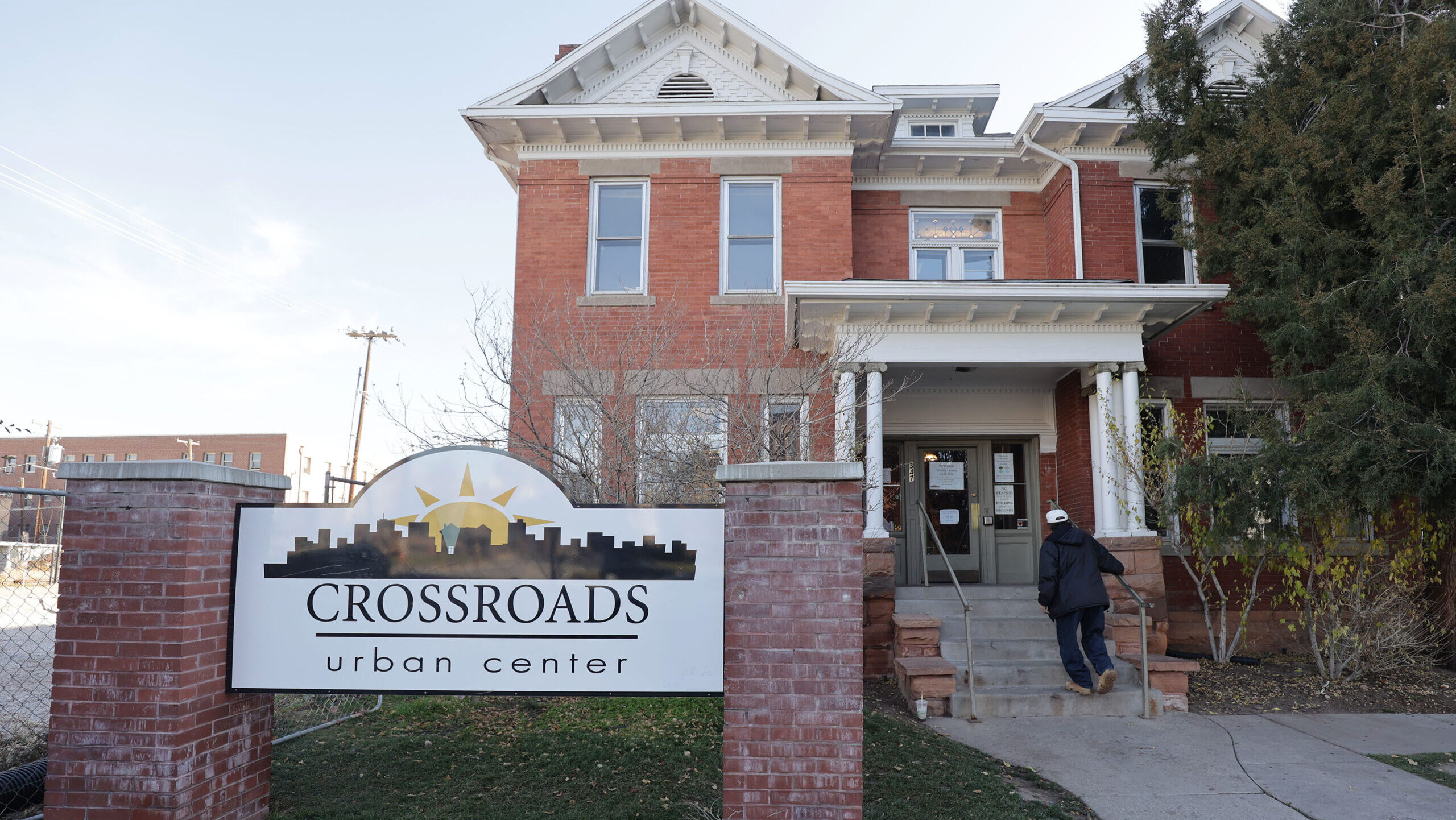 FILE: Crossroads Urban Center is pictured in Salt Lake City on Wednesday, Dec. 1, 2021. Advocates f...
