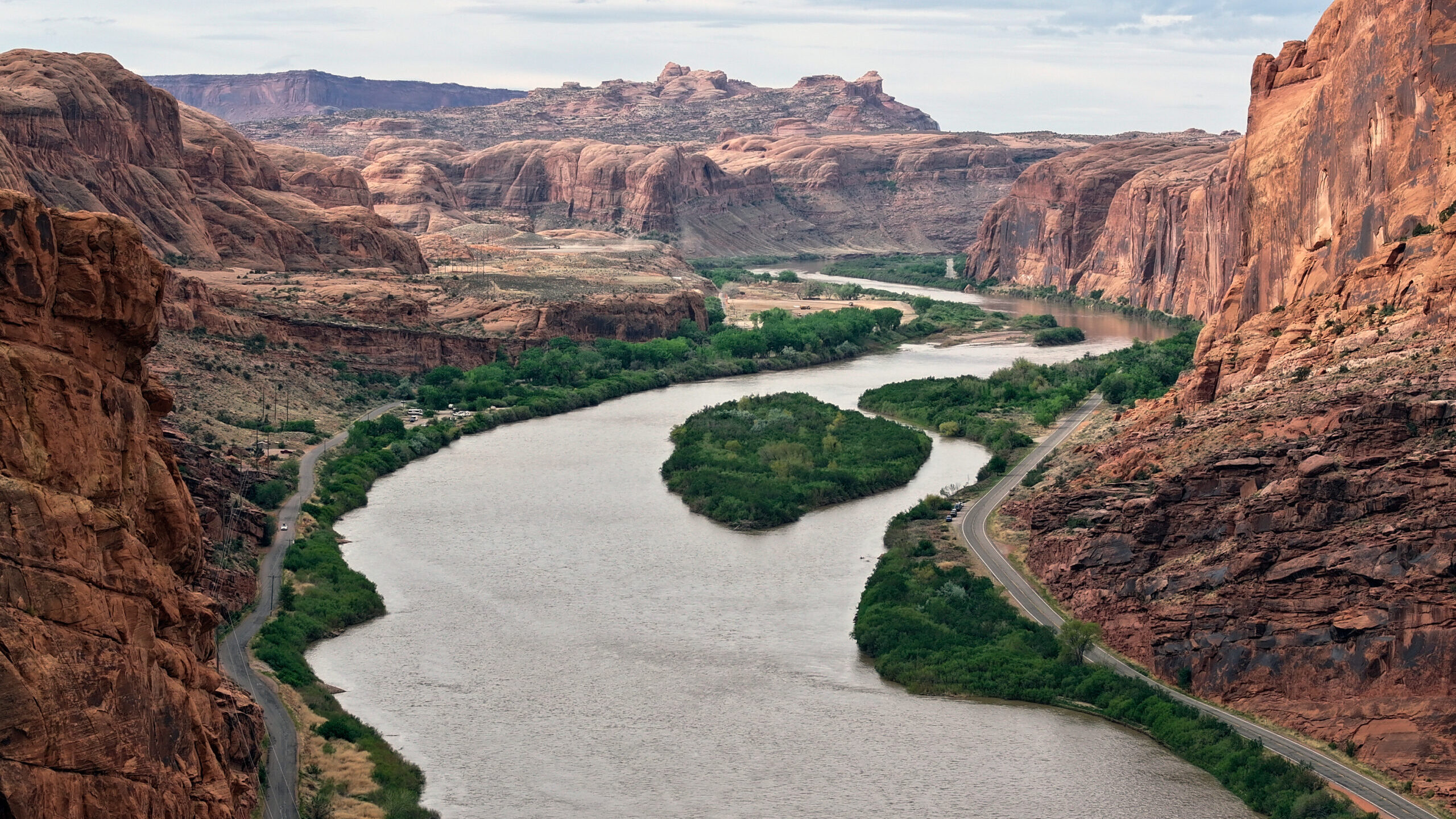 FILE: The Colorado River is pictured near Moab in Grand County on Friday, April, 26, 2024....