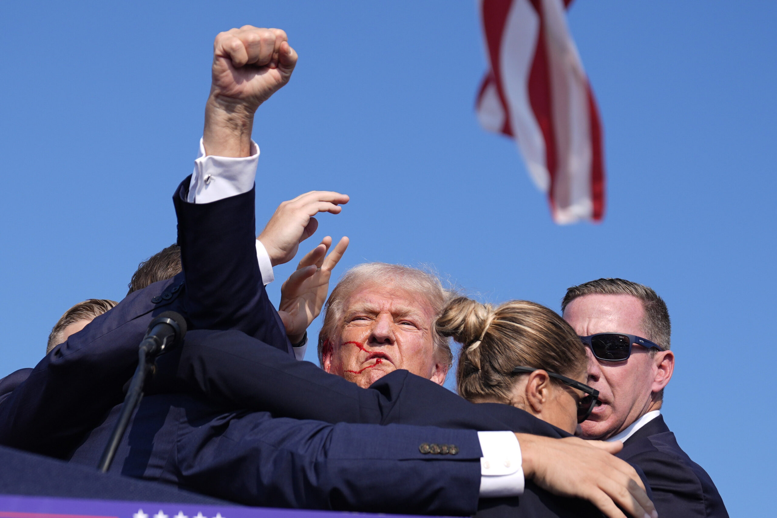 BREAKING Gunshots at Trump rally in Pennsylvania