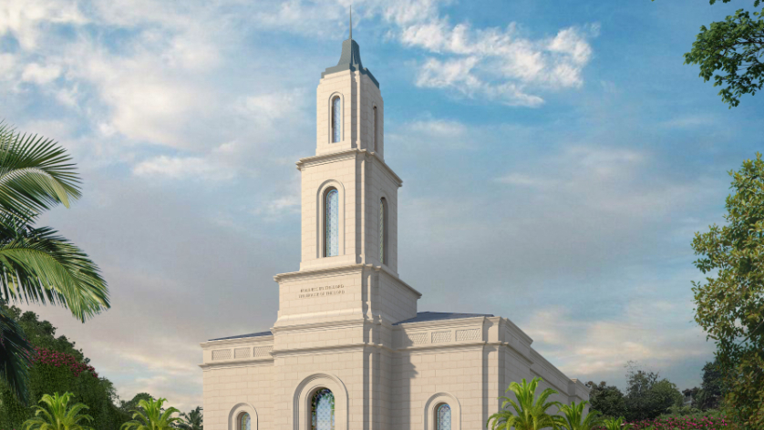 An artist's rendering of the Cagayan de Oro Philippines Temple...