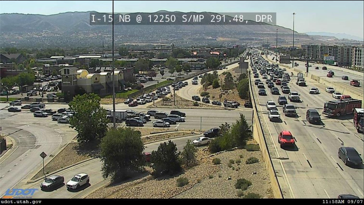 An I-15 crash in Draper has caused traffic to slow down on the roads....