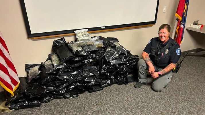 Officers found 90 pounds of marijuana in a vehicle on state Route 6 in Emery Co. (Credit Helper Pol...