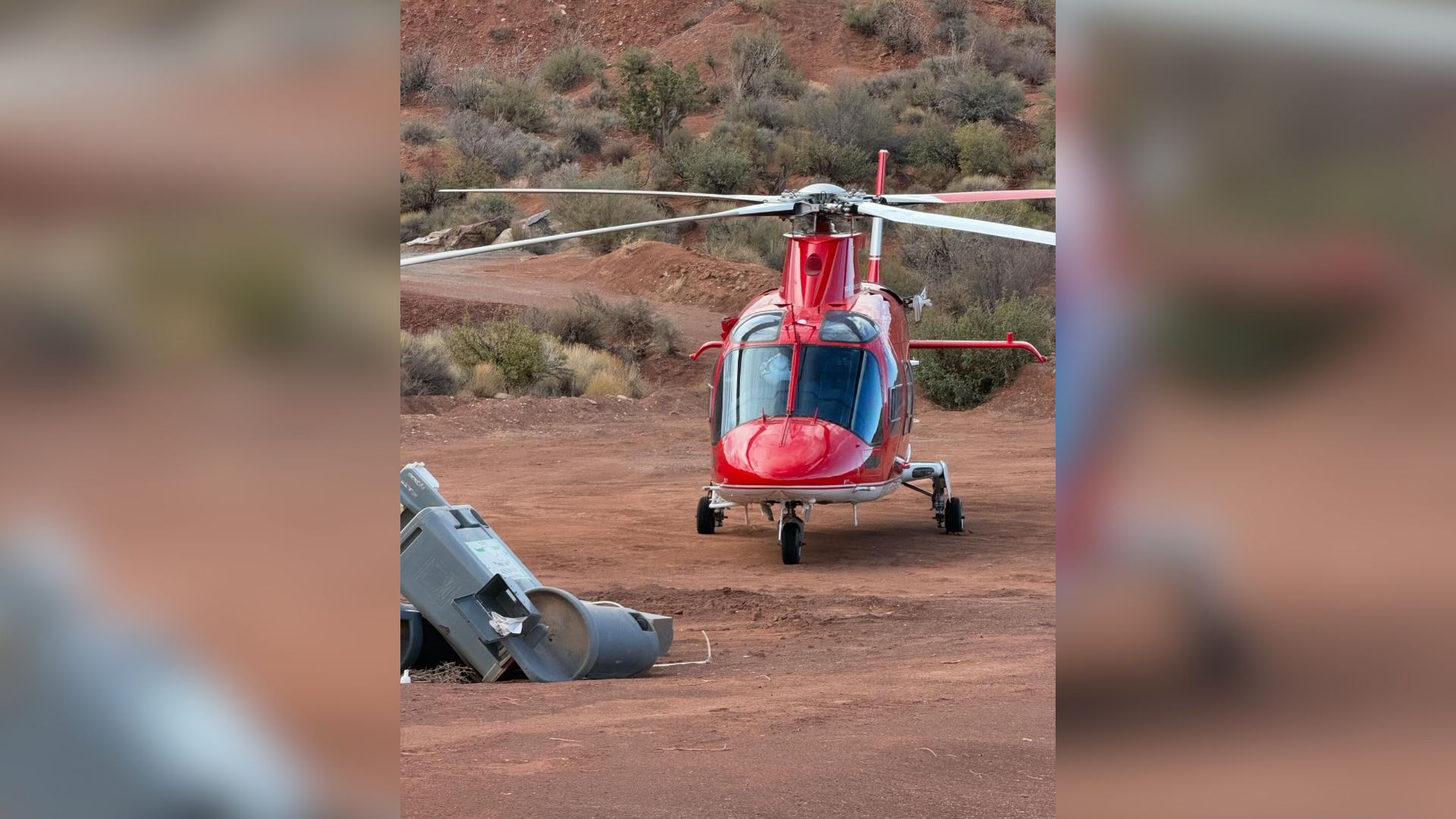 A man was Life Flighted after hitting a rock in a mountain bike crash Saturday morning. The man sus...