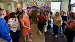 State and local officials gathered Thursday to celebrate the new Weber-Morgan Children's Justice Center opening in Ogden.State and local officials gathered Thursday to celebrate the new Weber-Morgan Children's Justice Center opening in Ogden. (Tim Vandenack, KSL.com)
