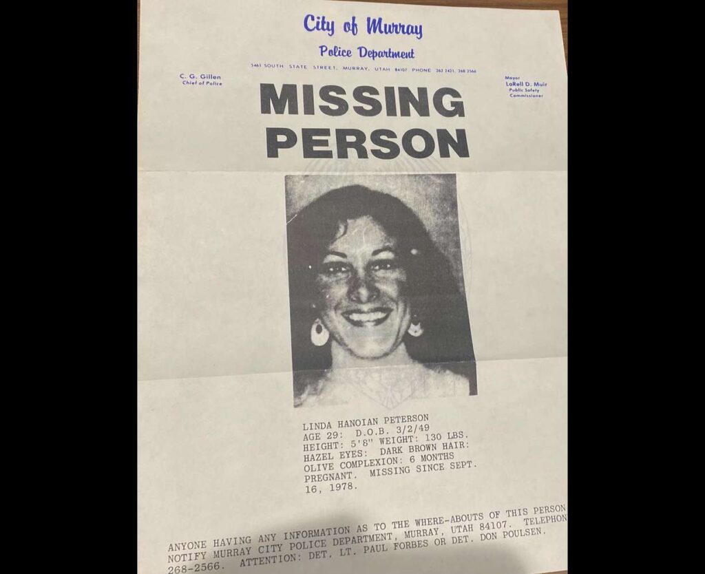 Murray police have reopened a nearly 47-year-old missing person case. Linda Hanoian Peterson, 29, disappeared in 1978 after telling her husband she was going on a road trip. (Photo: Murray Police Department)