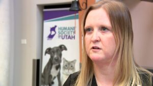 Dr. Libby Gutting speaks with KSL TV’s Mike Anderson. (Mike Anderson, KSL TV)