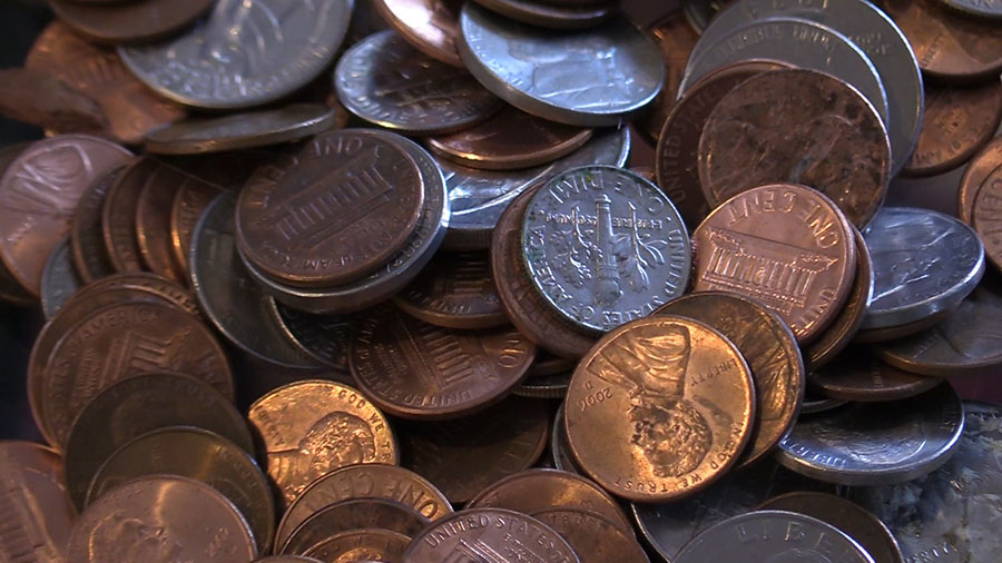 FILE — American currency of pennies, dines, and quarters. (Matt Gephardt, KSL TV)...
