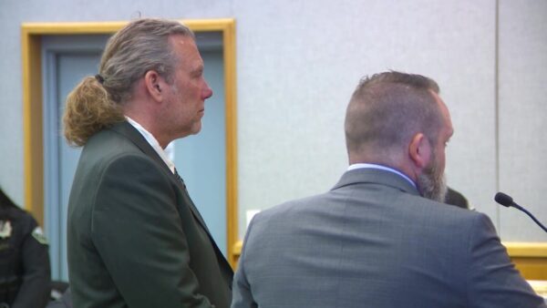 Greg Deboer appears in a court hearing at Wasatch County Courthouse in a case connected to a road rage killing at Jordanelle State Park on Wednesday, Feb. 19, 2025. (Derek Petersen, KSL TV) 