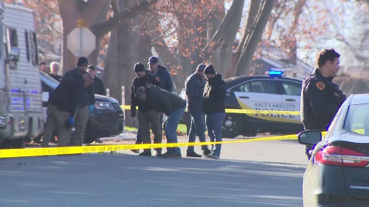 Police investigate the scene of a homicide after a man was found dead in Sugar House Dec. 14. A man...