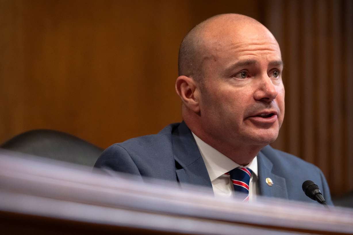 Committee chairman Sen. Mike Lee, R-Utah, speaks during a hearing of the Senate Committee on Energy and Natural Resources on Capitol Hill, July 10 in Washington.