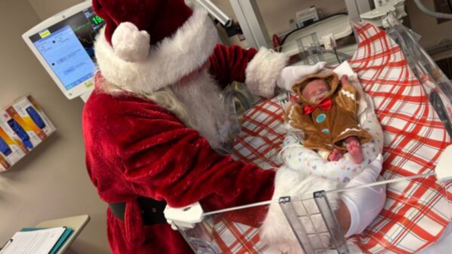 Santa brought some much-needed Christmas joy to NICU babies and their parents at the Ogden Regional...