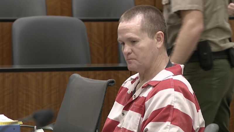 Michael Jayne sits during his preliminary hearing on Tuesday.
