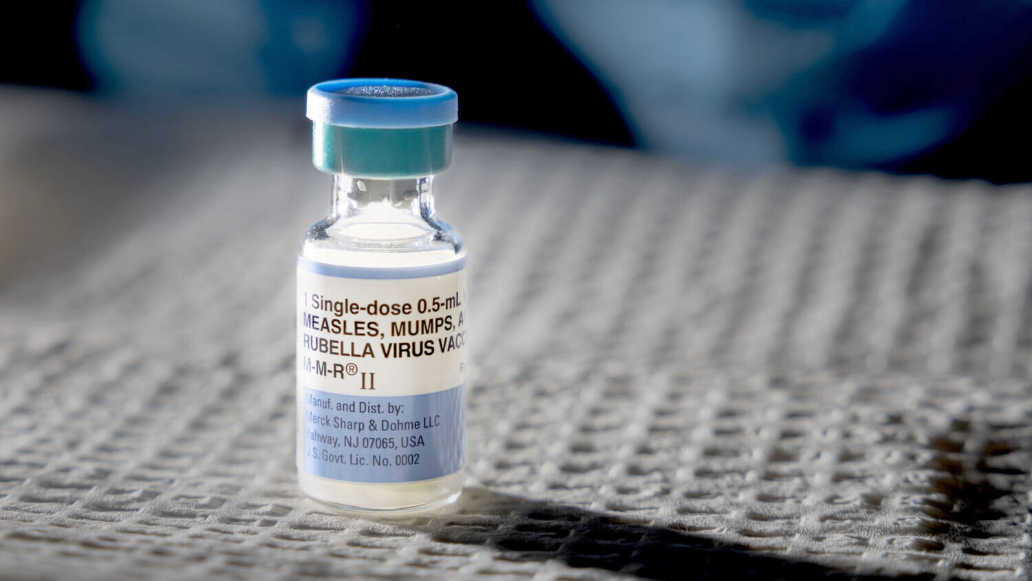 A multi-dose vial of the measles, mumps and rubella virus vaccination is pictured at the Salt Lake ...