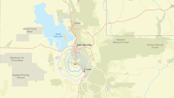 The U.S. Geological Survey confirms an earthquake measuring 3.5 in magnitude hit 3.7 miles north an...