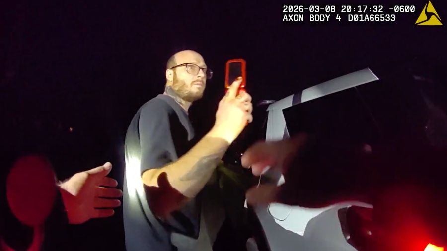 Randy Jenks, a man wanted in connection with a Wisconsin murder, is arrested by the Ogden Police De...