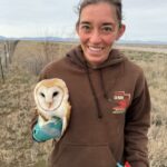 Hailey Larsen with owl 2 - credit DWR