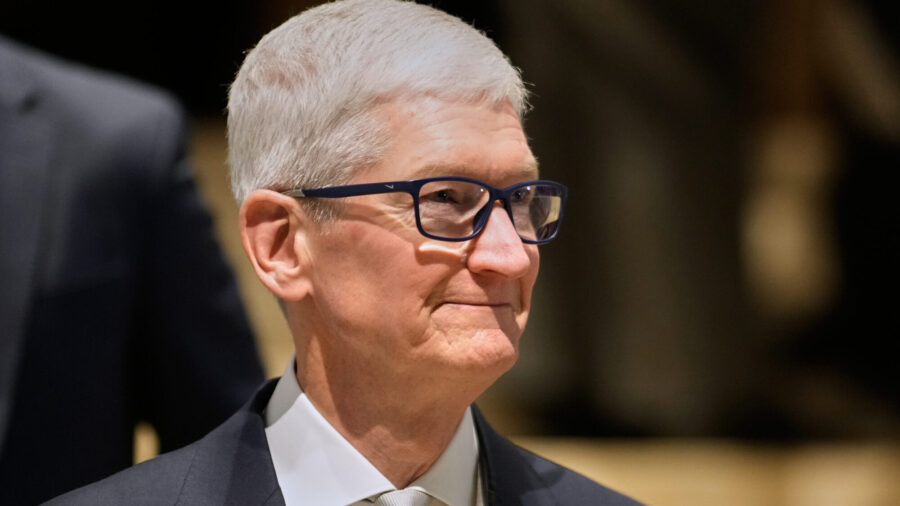 Apple CEO Tim Cook during the Annual Meeting of the World Economic Forum in Davos, Switzerland, Tue...