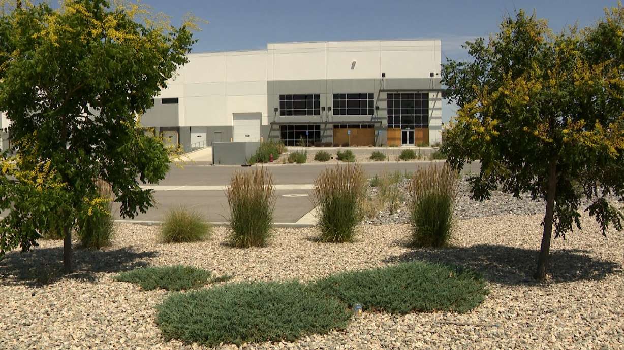 A planned immigration facility in Salt Lake City is pictured on Friday. The facility appears to be ...