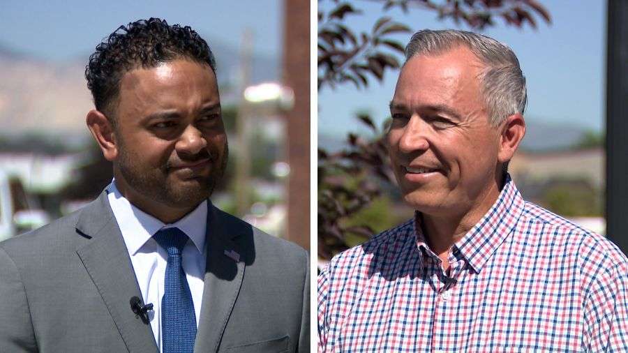 Rep. Doug Fiefia, R-Herriman, and Sen. Dan McCay, R-Riverton, speak with KSL on June 5. (Photo: Ray Boone, KSL)