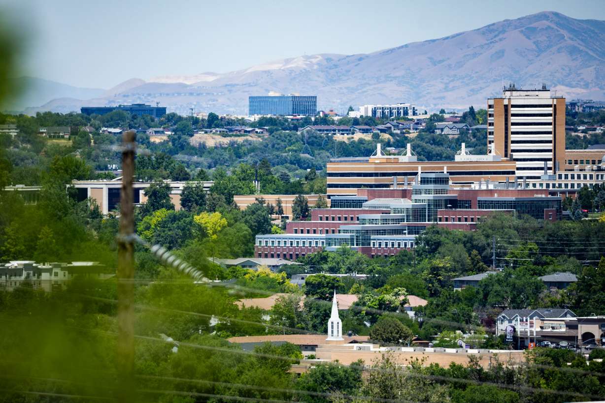 The Life Sciences Building and other buildings on the campus of Brigham Young University on Tuesday. The school helps Provo flourish in entrepreneurship. (Photo: Tess Crowley, Deseret News)