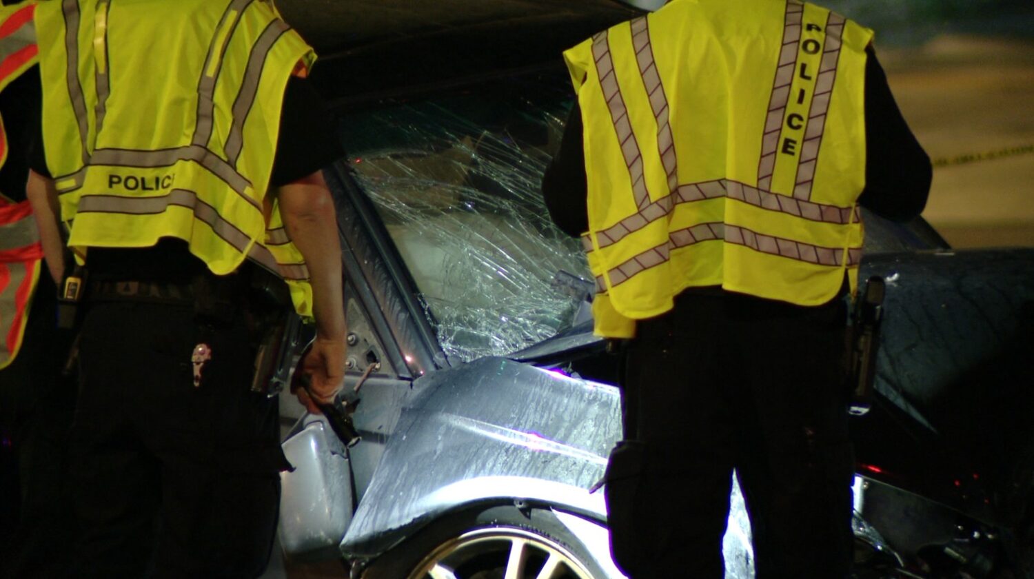 Two people were hospitalized after a crash near Utah's Capitol early Wednesday, according to police...
