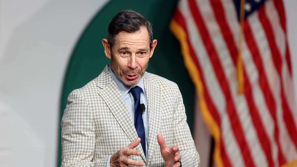 Sen. John Curtis speaks at the Scott C. Keller Business Building at UVU in Orem On May 4. Curtis in...