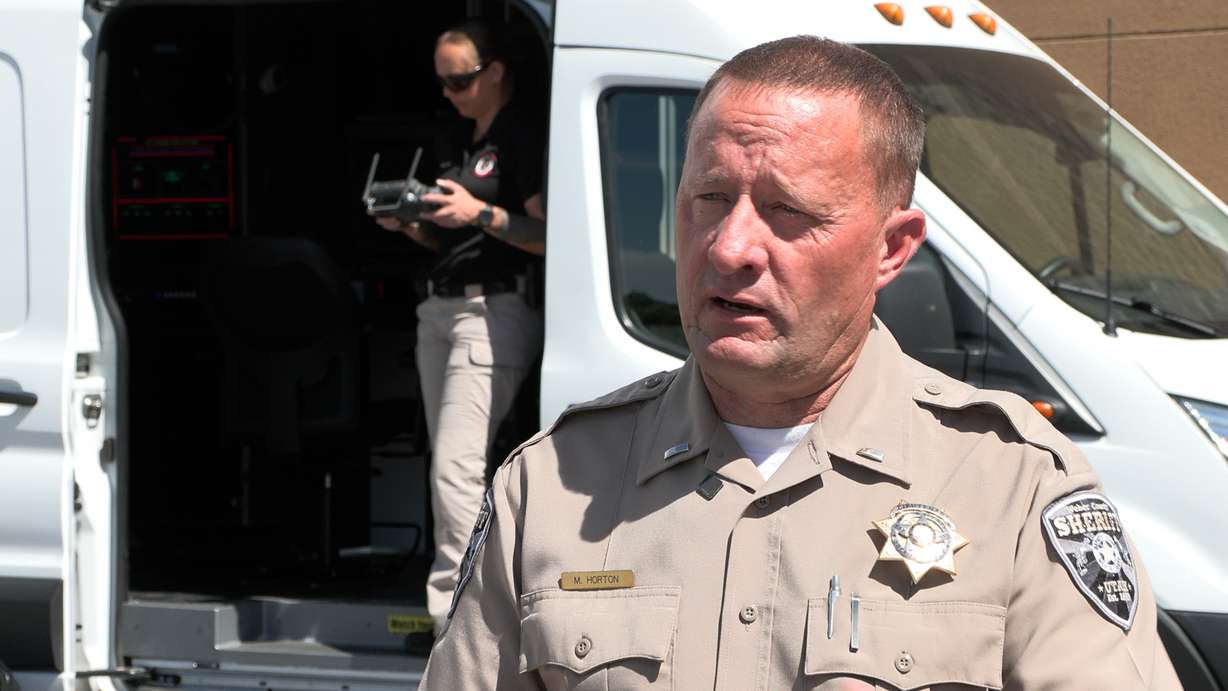 Lt. Mike Horton with the Weber County Sheriff's Office is pictured in Ogden on Tuesday. (Mike Anderson, KSL)