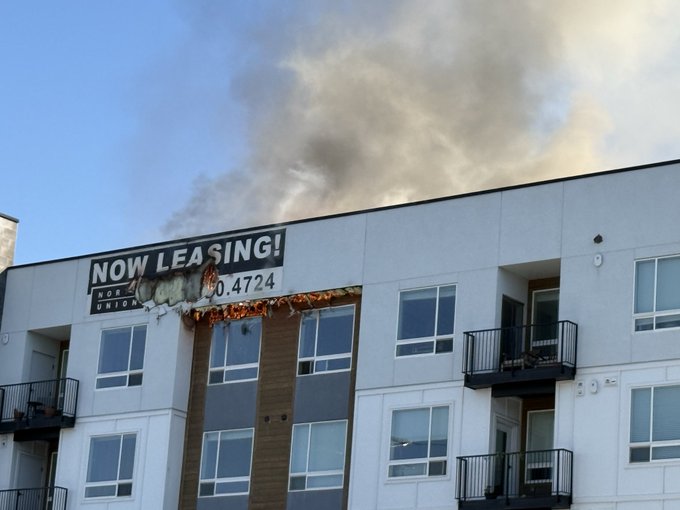 An apartment complex caught fire on Friday, July 31, 2026. (Unified Fire Authority)...