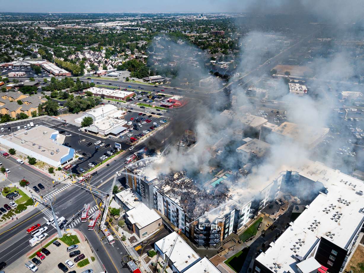 Firefighters respond to an apartment fire at 942 E. North Union Avenue, near Hillcrest High School ...