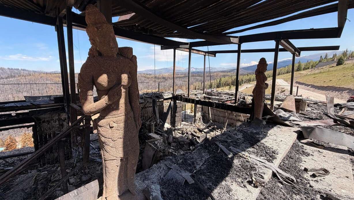 Charred remains of houses and vehicles on Eagle Point Resort’s West Village outside of Beaver, Tuesday, after the Cottonwood Fire torched much of the area. An expert says it will take a significant amount of precipitation to pull the state out of drought that has fueled an active wildfire season. (Photo: Steve Mayer)