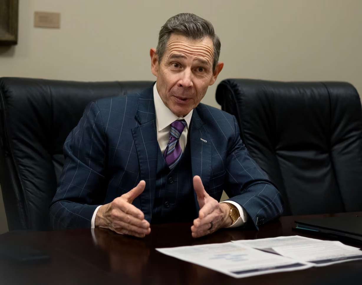 Sen. John Curtis, R-Utah, speaks to the Deseret News Editorial Board at the Capitol in Salt Lake City on Thursday, Feb. 19. (Photo: Laura Seitz, Deseret News)