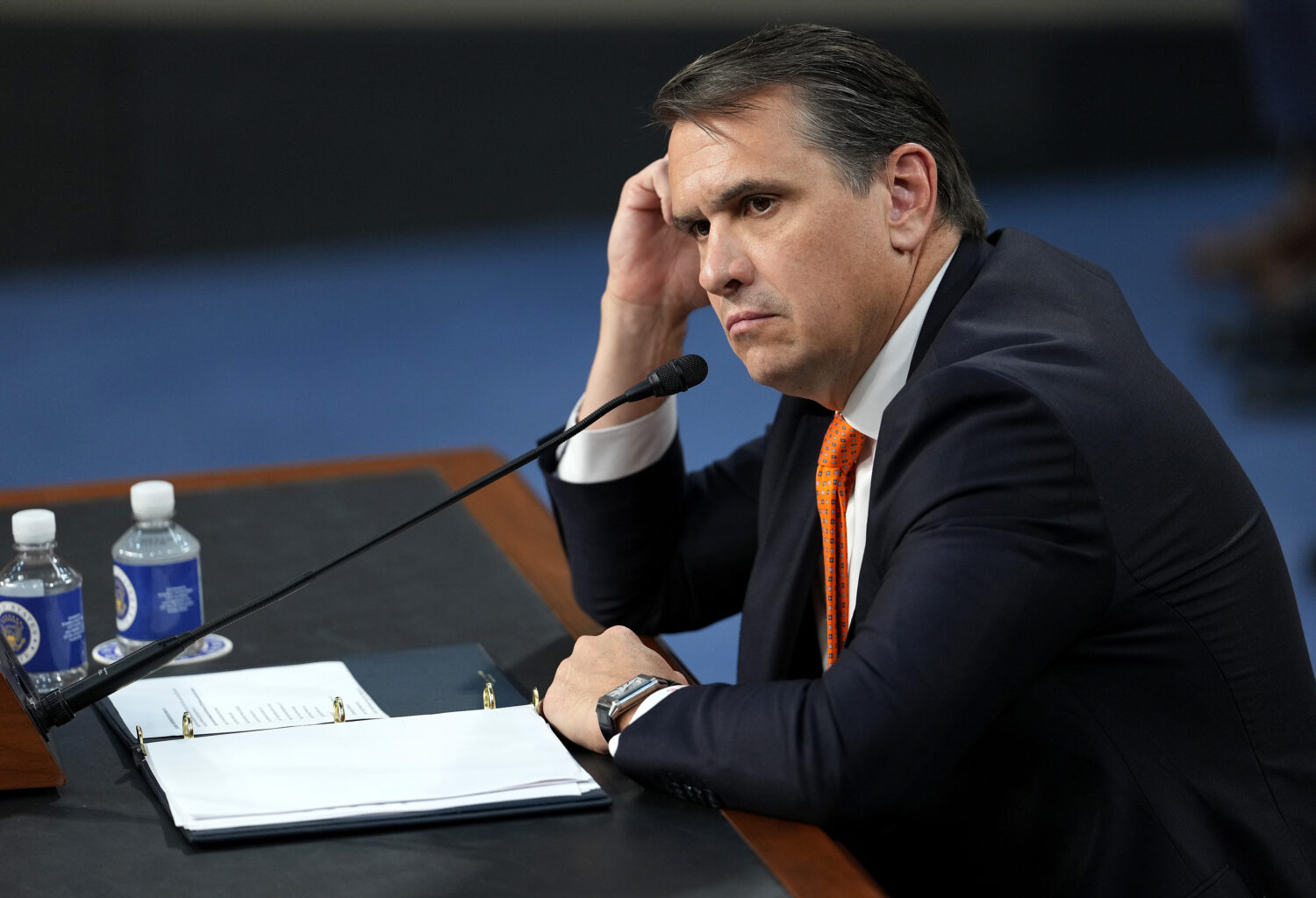 Acting Attorney General Todd Blanche appears at his confirmation hearing in front of the Senate Judiciary Committee on Capitol Hill July 15, 2026 in Washington, DC.(Eric Lee, Getty Images)