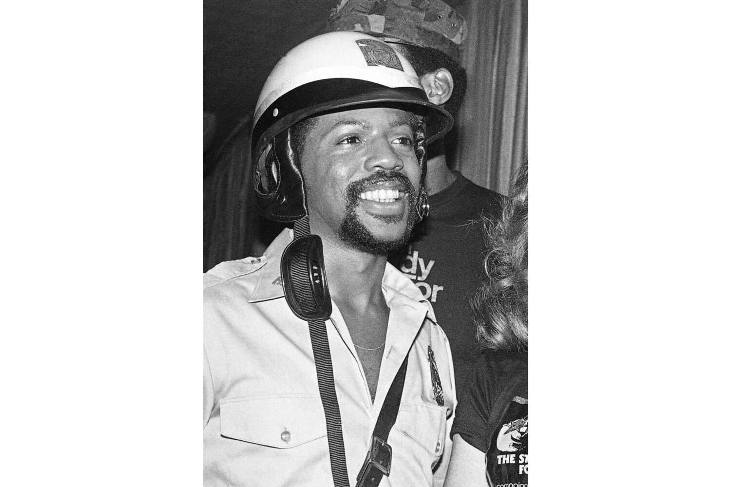 Victor Willis, a member of the disco group The Village People, appears during a Halloween party in Los Angeles on Oct. 31, 1979. (George Brich, Associated Press)