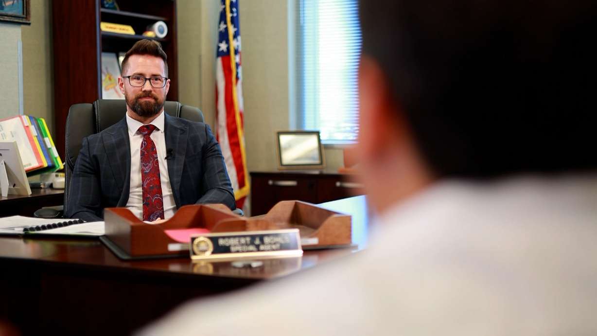 Robert Bohls, special agent in charge of the FBI’s Salt Lake City field office, speaks with KSL Investigator Matt Gephardt about the bureau’s efforts to freeze scam money sent to scammers. (Photo: Jack Grimm, KSL)