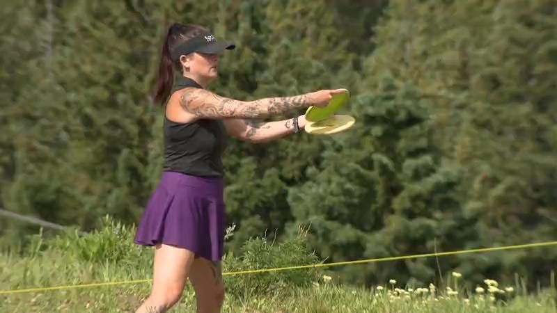 Tori Pasquin at the 2026 United States Women's Disc Golf Championships in Brighton, Thursday. Pasqu...