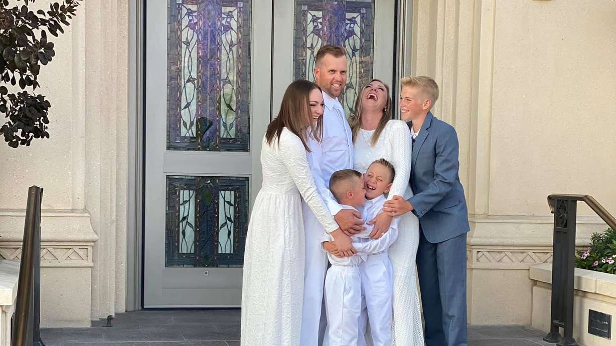 Katrina Gubler Long is pictured with her family in an undated photo. (Photo: Susan Gubler)