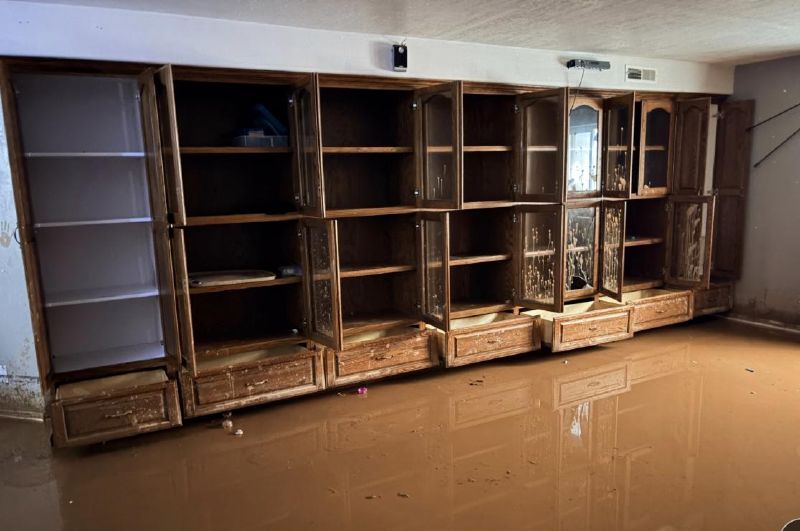 The community is coming together to help Utah Tech University Police Chief Wes LiCalzi and his family, who are displaced following the devastating flooding that tore through their Hurricane neighborhood Friday. (Utah Tech University)